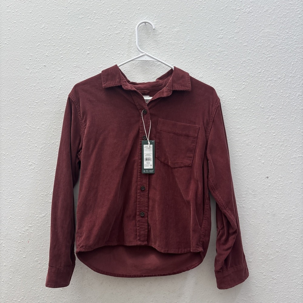 Alpine Design NWT Women's Cord Shirt in Maroon XS